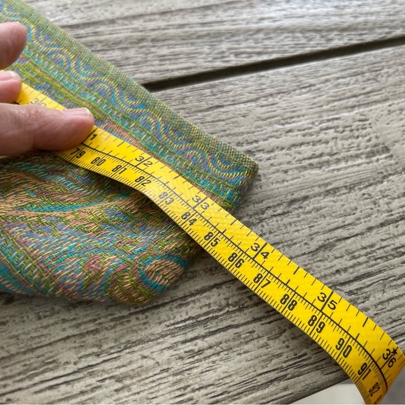 Colorful Cashmere Paisley Scarf Wrap - Picture 4 of 6